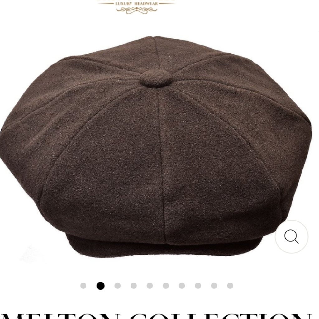 Luxury Headwear Brown Newsboy Cap